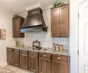 Kitchen elements from house model Jones Pratt Homes, Tyler, TX