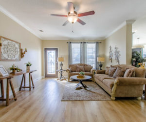 Scarlett house, living room, made by Pratt Homes, Tyler, Texas