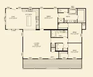 Willow Modular Home floor plan