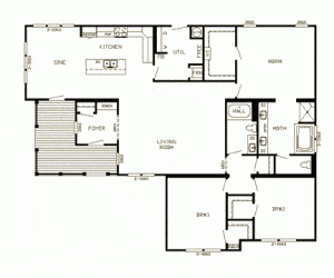 Calaveras Modular Home floorplan made by Pratt Homes, Tyler, Texas