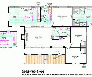 Freedom Modular Home floor plan made by Pratt Homes, Tyler, Texas