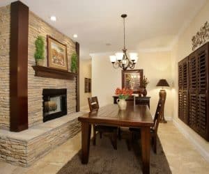 High Sierra Modular Home dining room made by Pratt from Tyler Texas