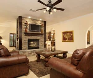 High Sierra Modular Home living room made by Pratt from Tyler Texas