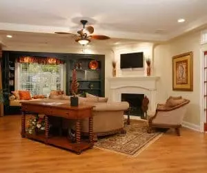 Washington Modular Home living room made by Pratt Homes from Tyler, Texas