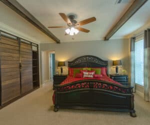 Large bed in bedroom from house model King