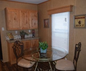 Dining room from the house model 1676C from Pratt Homes offer, Tyler, Texas