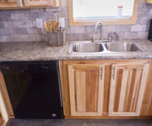 Kitchen sink from house model Whitehouse 2 made by Pratt Homes, Tyler, Texas
