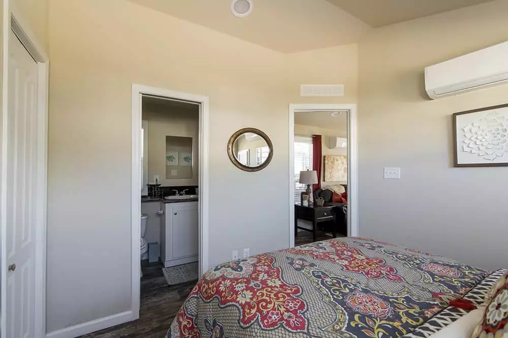 Bedroom view from house model APH-601 Pratt Homes, Tyler, Texas