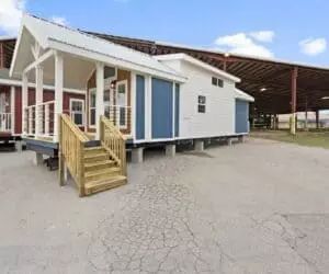 Back side of incredible tiny home Sweet Escape