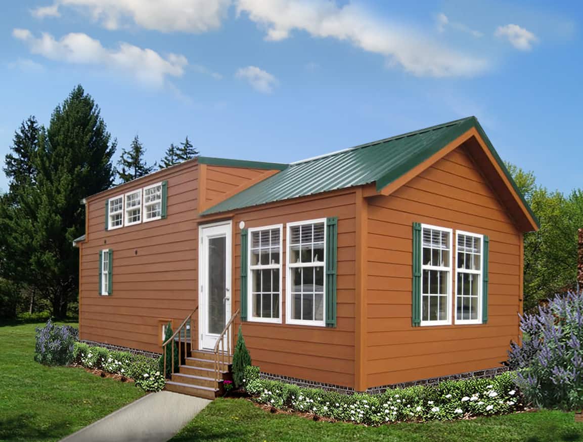 Exterior of house model Arrowhead Lodge made by Pratt