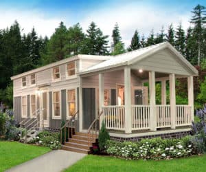 Exterior of incredible tiny home model Jackson