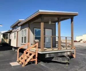 Experior of incredible tiny home Seaside made by Pratt Homes Tyler