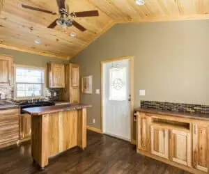 Interior of incredible tiny home The Ranch made by Pratt