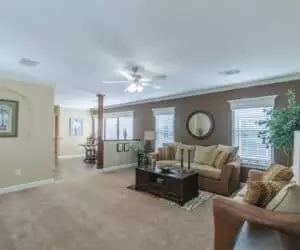 Spacious living room from home model Creekside