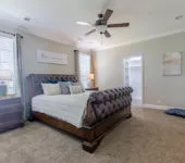 Sequoia V2 master bedroom made by Pratt Homes, Tyler, Texas