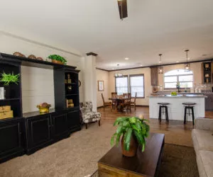 living room in house model double offset made by pratt homes tyler texas