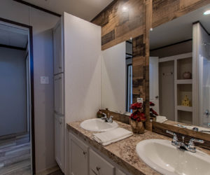 bathroom of the house model leo made by pratt homes tyler texas