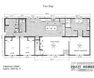 two steps floorplan