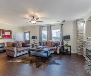 Yellowstone - Living Room, Pratt Homes Tyler, Texas