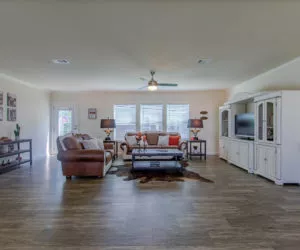 The Dutton living room Pratt Homes, Tyler, Texas