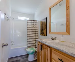 Country Cottage Guest Bathroom, Pratt Homes, Tyler, Texas